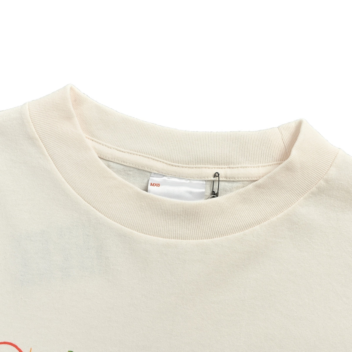 SAINT MICHAEL 24ss rainbow SAINT letter printed short sleeves
