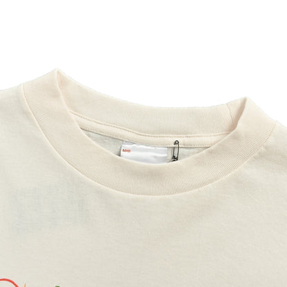 SAINT MICHAEL 24ss rainbow SAINT letter printed short sleeves