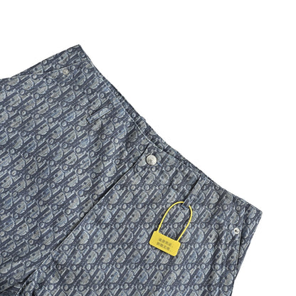 Dior cotton presbyopic twill printed pocket cargo shorts