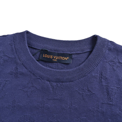 Louis Vuitton old flower jacquard knitted short sleeves