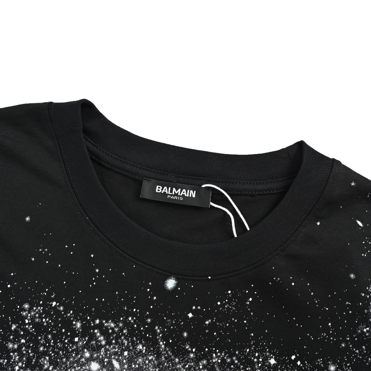 Balmain 26ss cosmic starry sky graffiti short sleeves