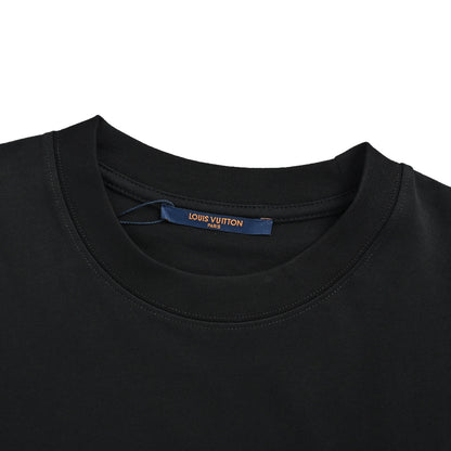 Louis Vuitton short-sleeved chest dotted logo embroidery