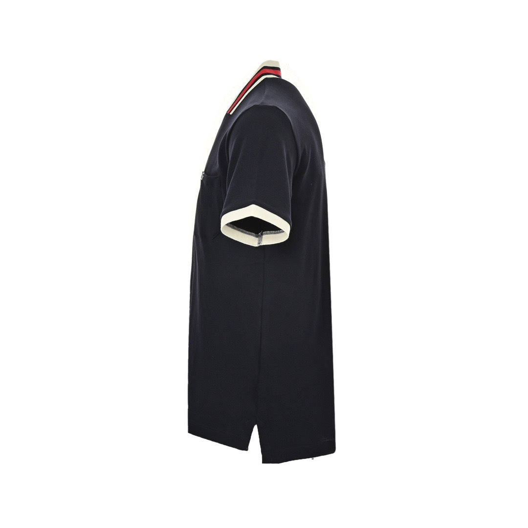 Gucci 24ss Double G embroidered Polo short sleeves on the chest