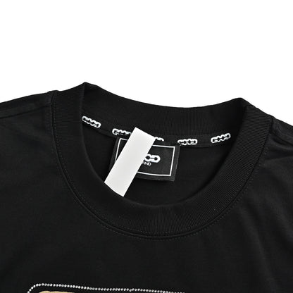 GOODBRAND 26ss colorful cosmic gemstone letter embroidered short sleeves