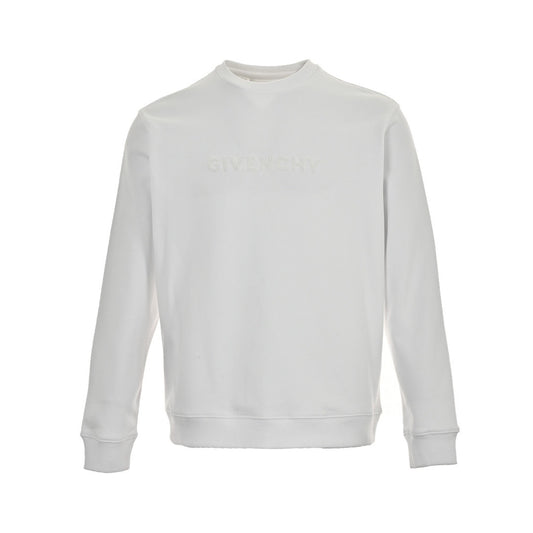 GIVENCHY 23Fw towel embroidered letter logo round neck sweatshirt