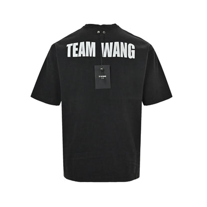 TEAM WANG 25ss GBAD letter washed printed short sleeves