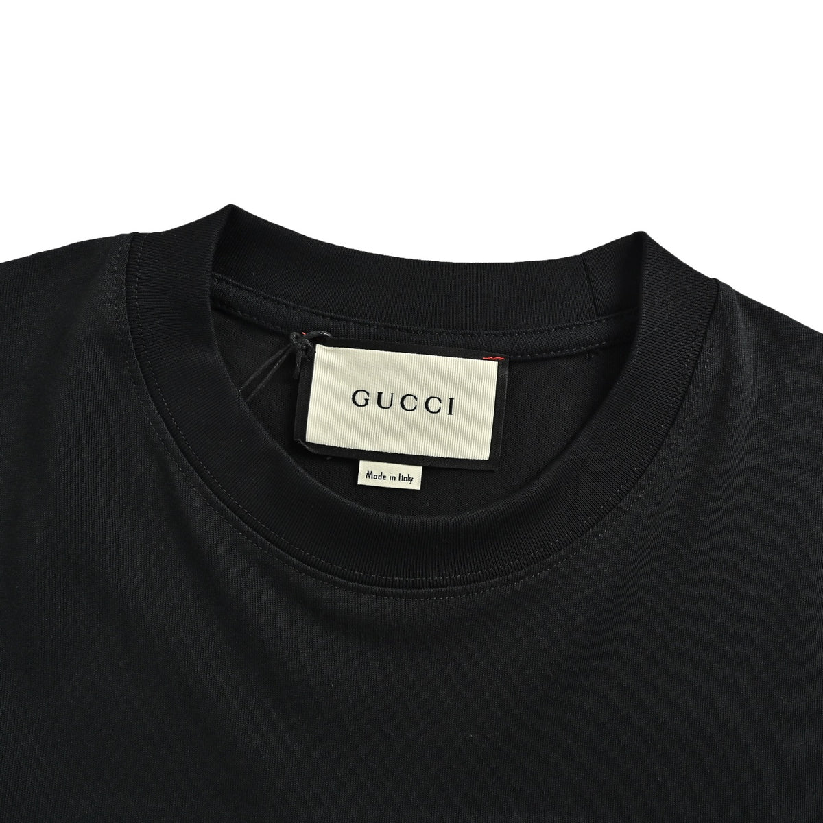 Gucci red and green belt embroidered short sleeves