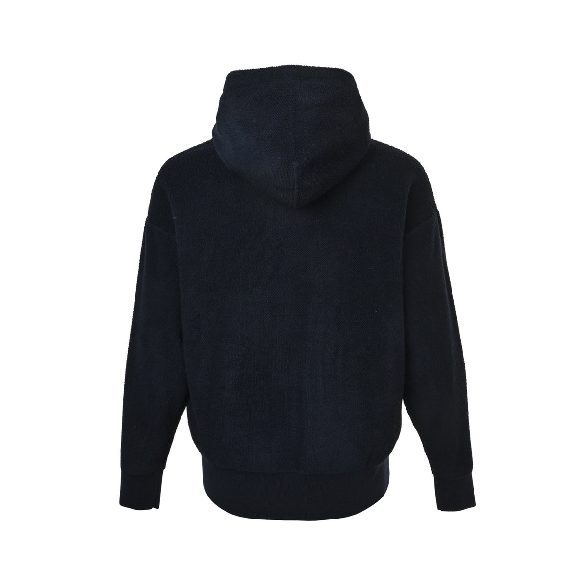 Loewe 25Fw logo embroidered zipper hooded sweater jacket
