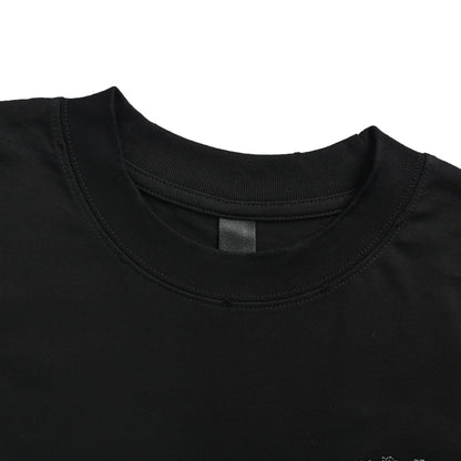 Chrome Hearts/Chrome Heart Cross Flower Cluster Embroidered Short Sleeve
