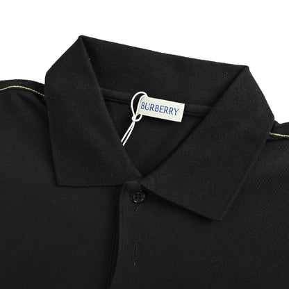Burberry 25ss shield logo embroidered Polo short sleeves