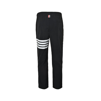 Thom Browne/Thom Brown nylon four-bar colorful drawstring casual trousers