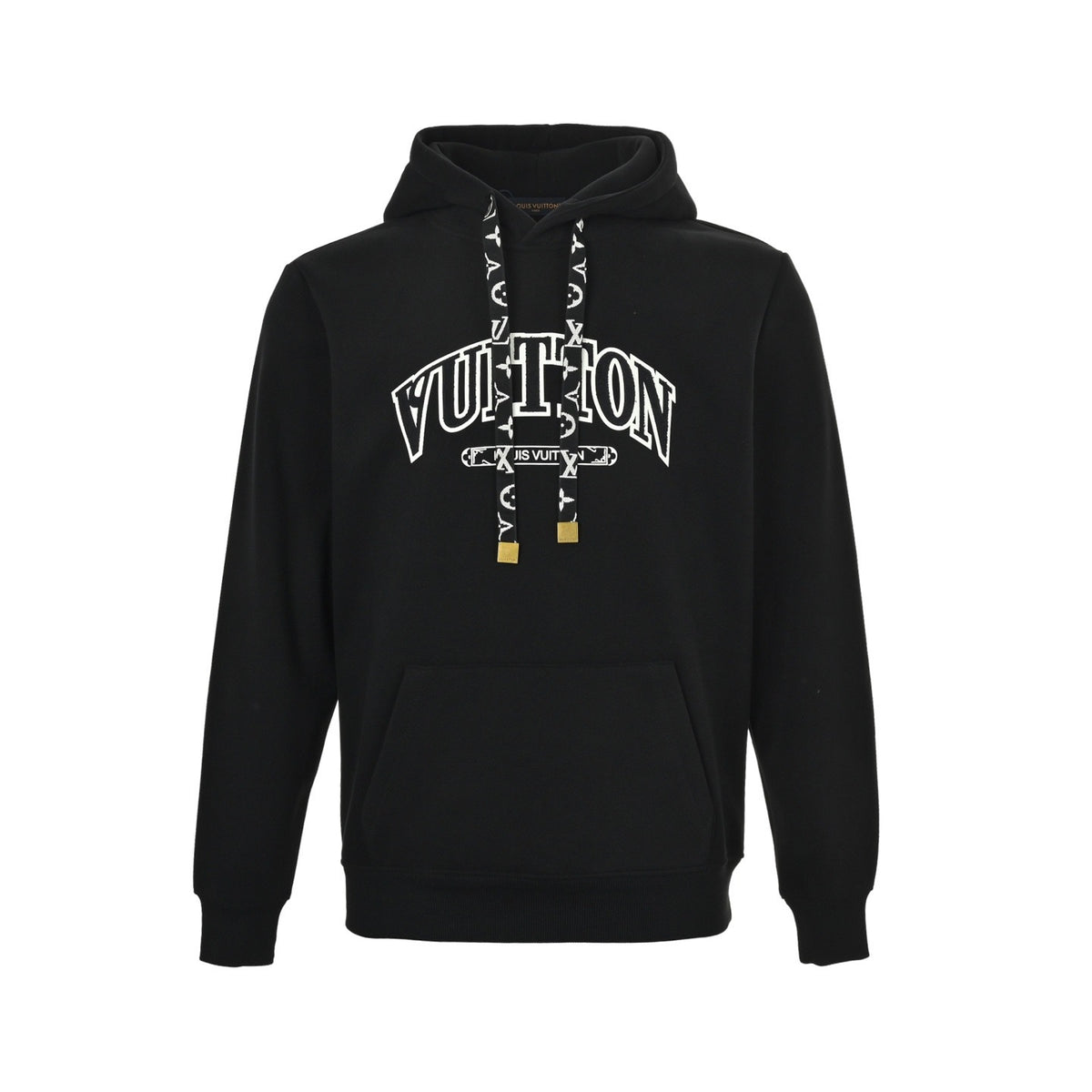 Louis Vuitton towel patch letter hooded sweatshirt