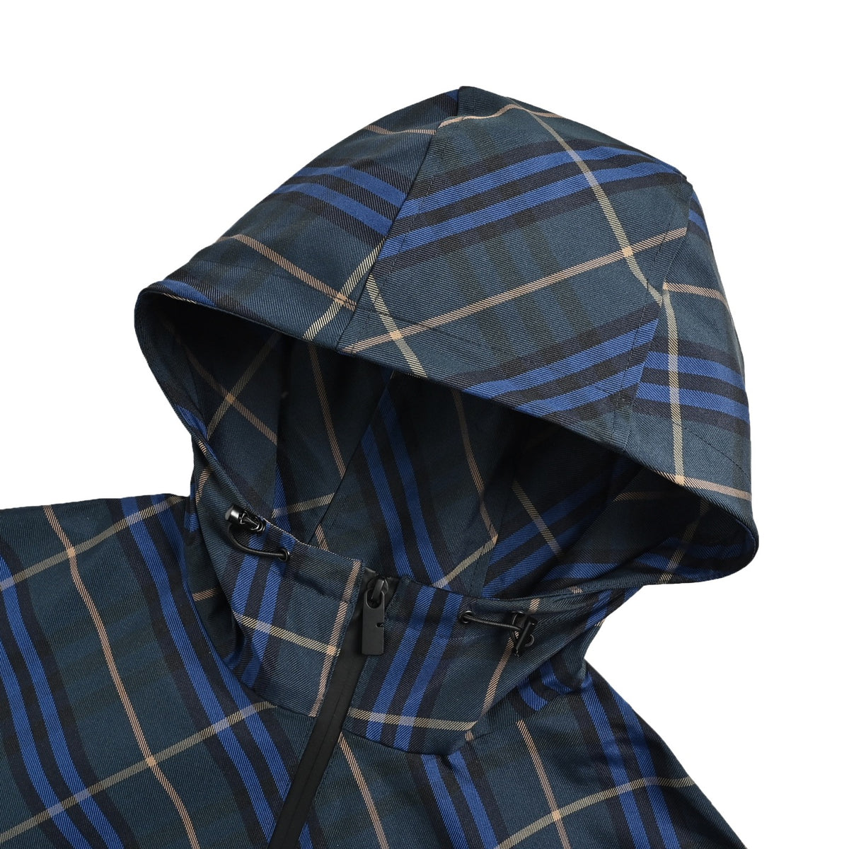 Burberry dark blue diamond war horse hooded jacket