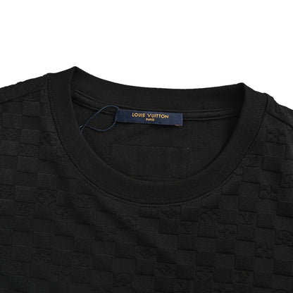 Louis Vuitton presbyopic checkerboard jacquard short sleeves