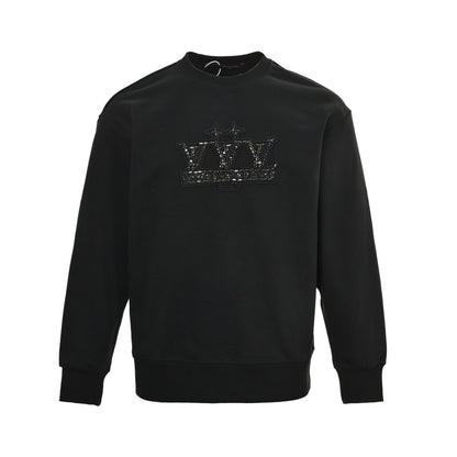 Louis Vuitton 25Fw hot diamond letter logo round neck sweatshirt