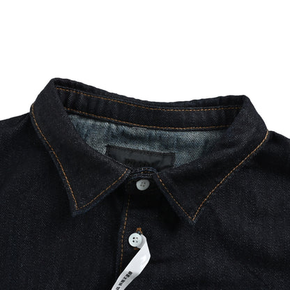 Prada 25Fw denim shirt jacket with small label on the back