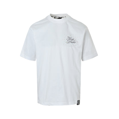 GOODBRAND 26ss Galaxy Slogan Hot Diamond Short Sleeve