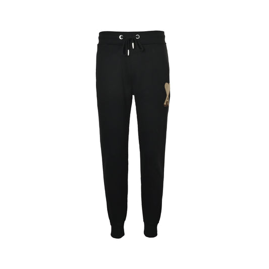 Ami towel embroidered love fleece trousers
