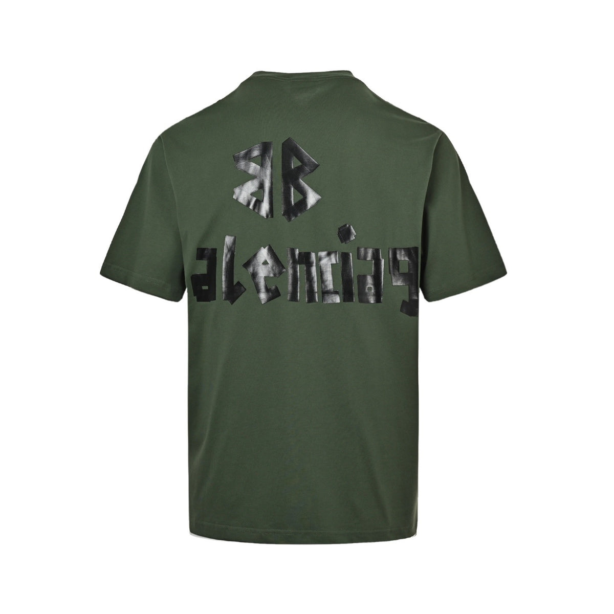 Balenciaga 24ss masking tape printed short sleeves