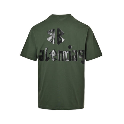 Balenciaga 24ss masking tape printed short sleeves