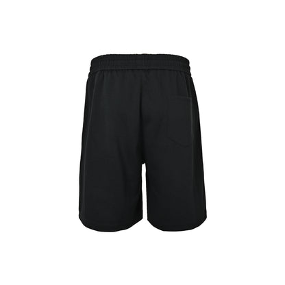Burberry war horse embroidered side plaid web shorts