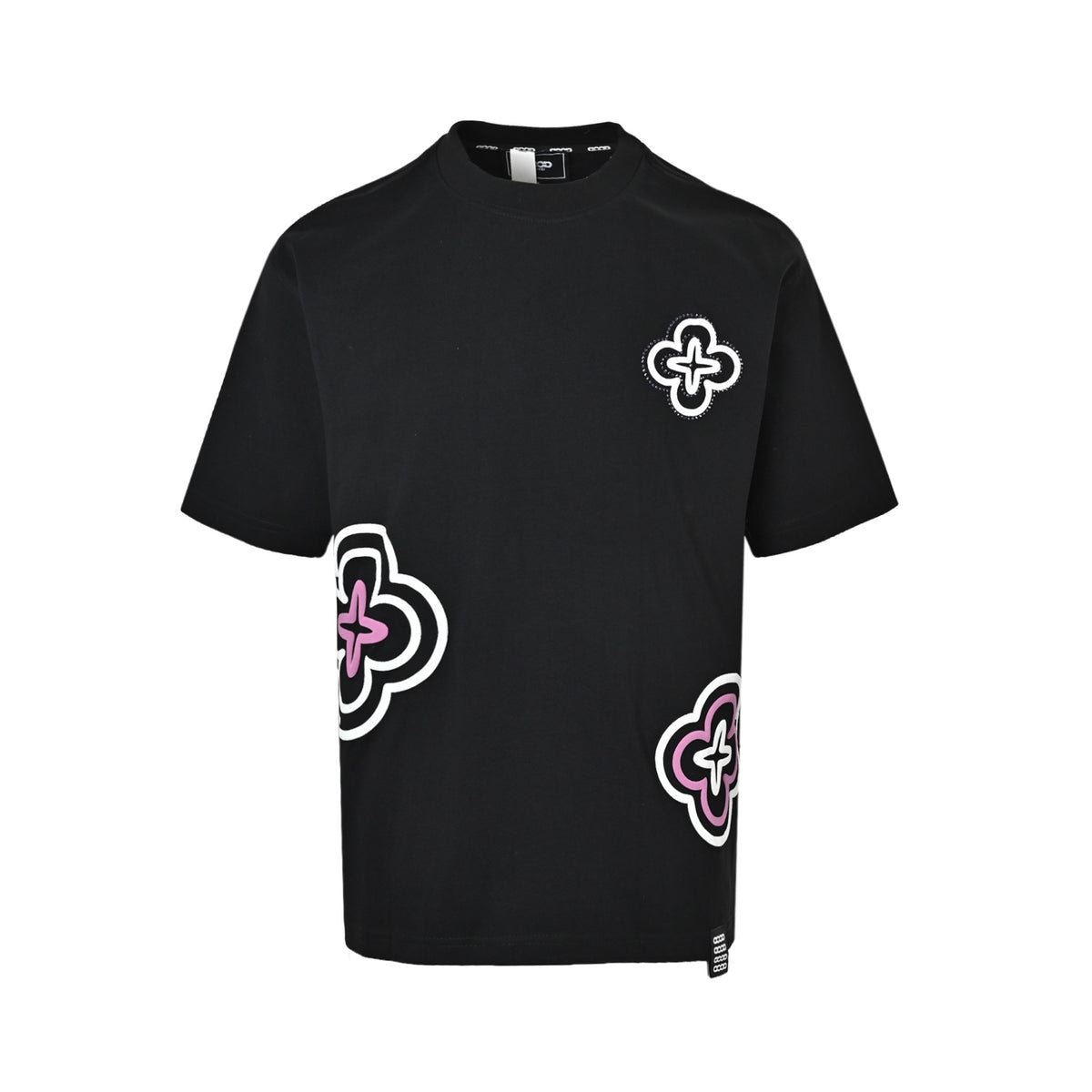 GOODBRAND 26ss foam flower hot rhinestone short sleeves