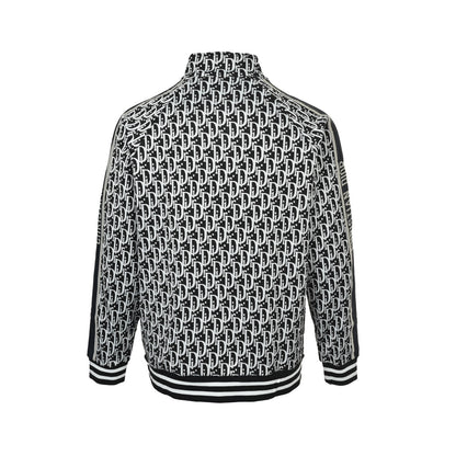 Dior all-over jacquard side webbing suit jacket