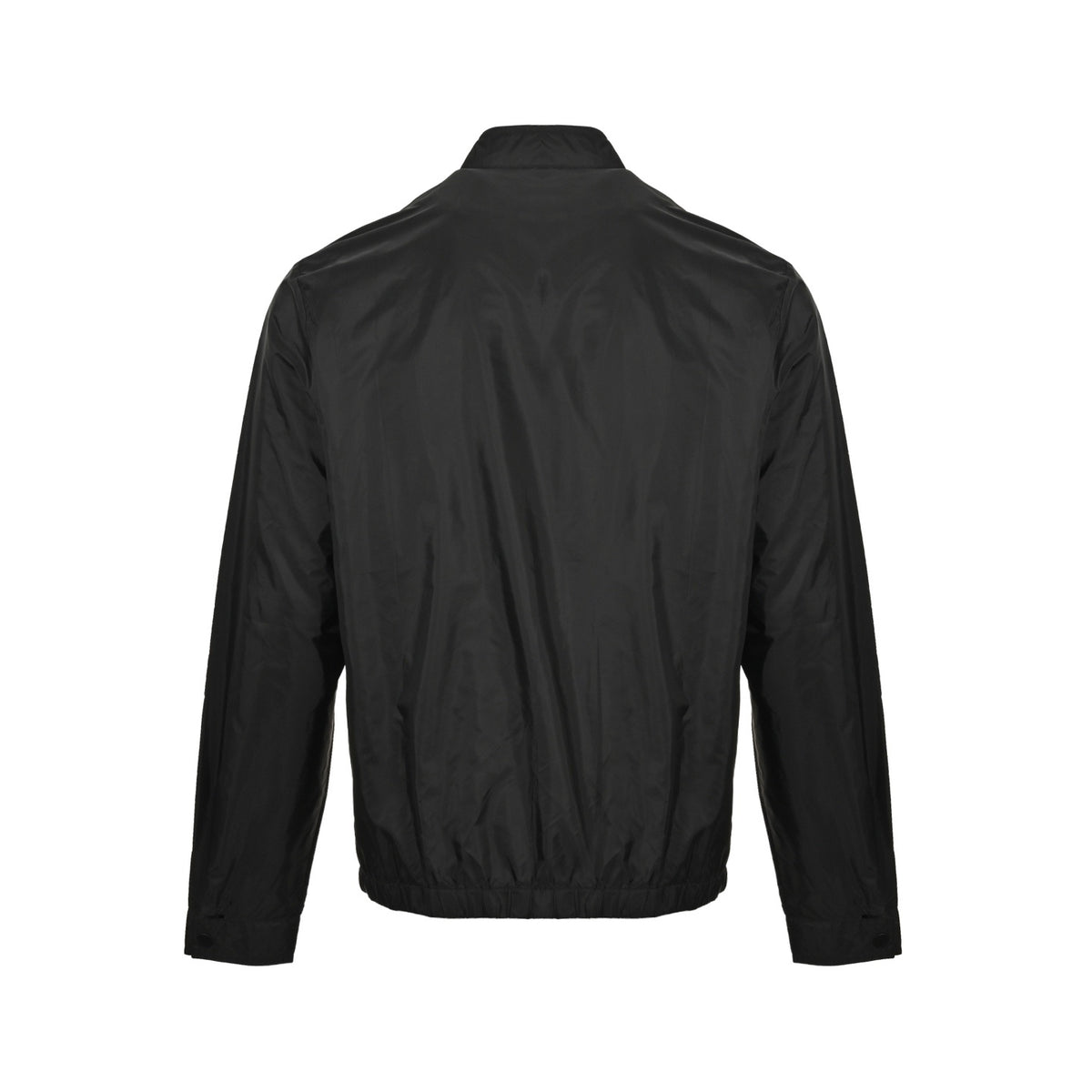 Prada 25Fw flap pocket concealed button regenerated nylon stand collar jacket