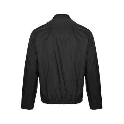 Prada 25Fw flap pocket concealed button regenerated nylon stand collar jacket