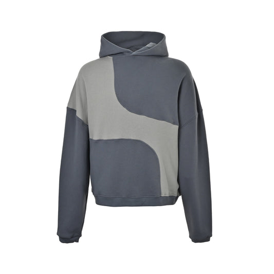 ERL Martin Cortis same style deconstructed patchwork hooded sweatshirt