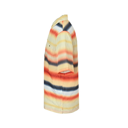 Loewe/Luo Yiwei gradient striped short-sleeved shirt