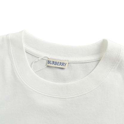 Burberry 25ss chest gold label war horse embroidered short sleeves