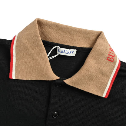 Burberry 25ss War Horse Embroidered Neck Jacquard Polo Short Sleeve