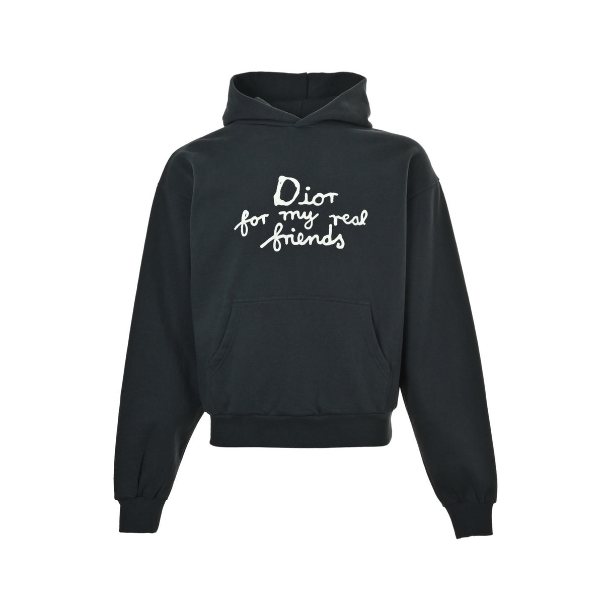 Dior 25Fw towel embroidered letter logo embroidered hooded sweatshirt