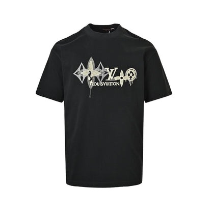 Louis Vuitton presbyopia logo embroidered short sleeves