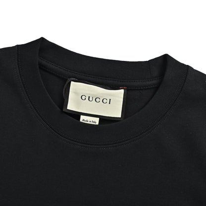 Gucci 26ss embossed letter embossed short sleeves