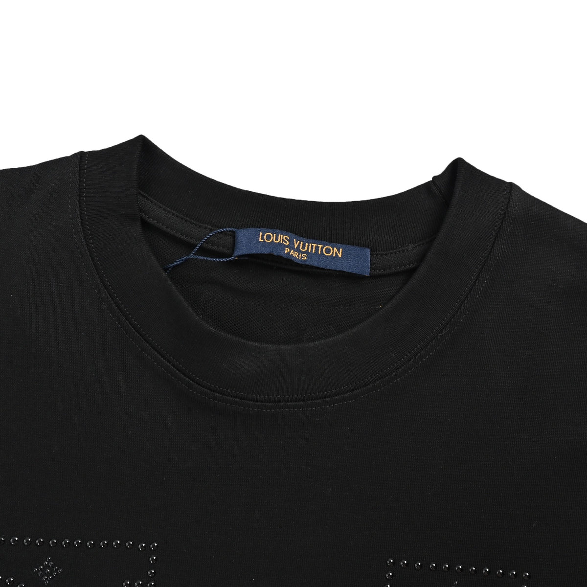 Louis Vuitton dotted line hot diamond logo short sleeves