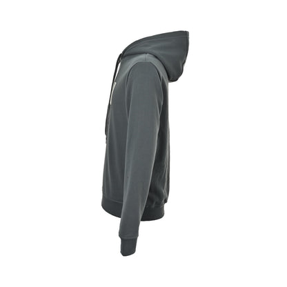 Hermes leather logo hooded sweatshirt