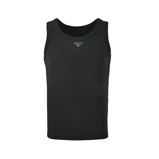 PRADA enamel triangle logo sleeveless vest