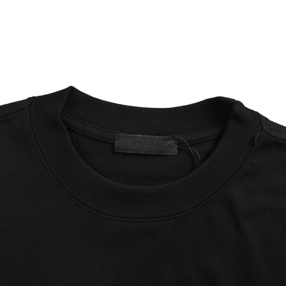 Prada triangle logo stitching side zipper short sleeves