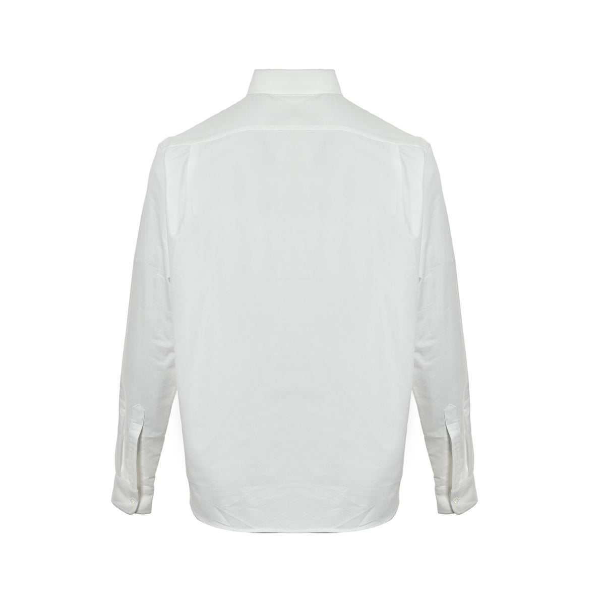 Prada logo embroidered long-sleeved shirt
