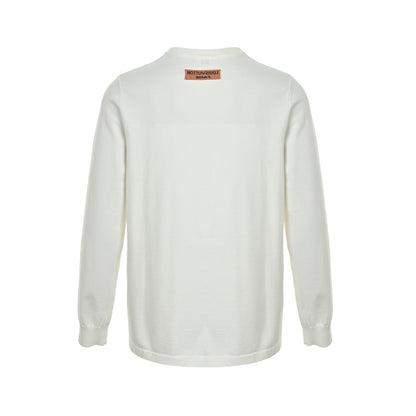 Louis Vuitton 25Fw childlike paper airplane jacquard knitted sweater