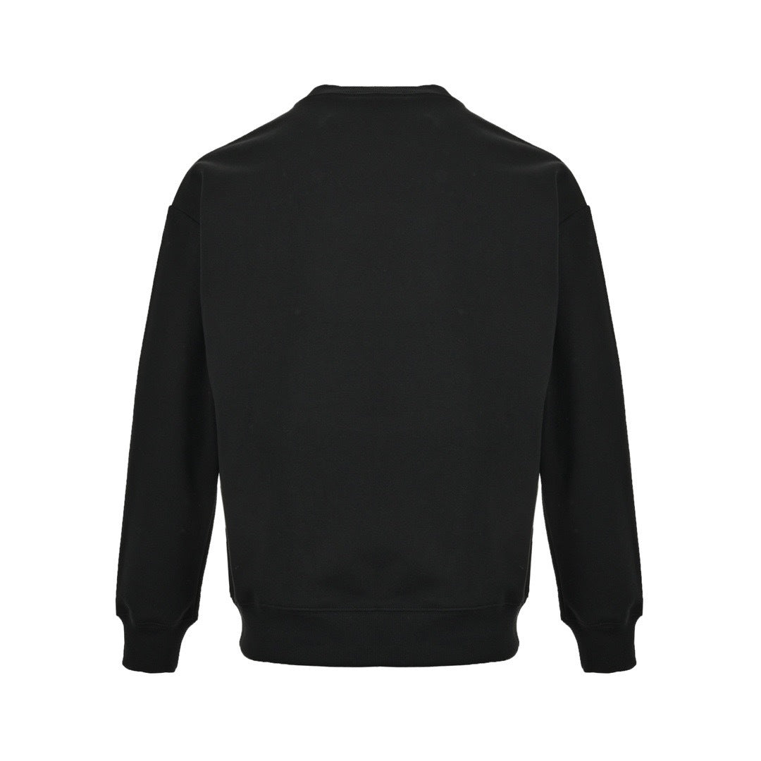 Dior 22Fw silver label embroidered logo round neck sweatshirt