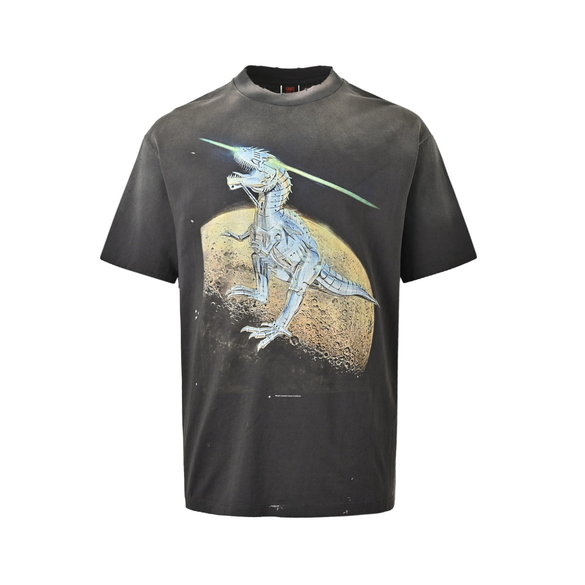 SAINT MICHAEL Mechanical T-Rex printed short sleeves