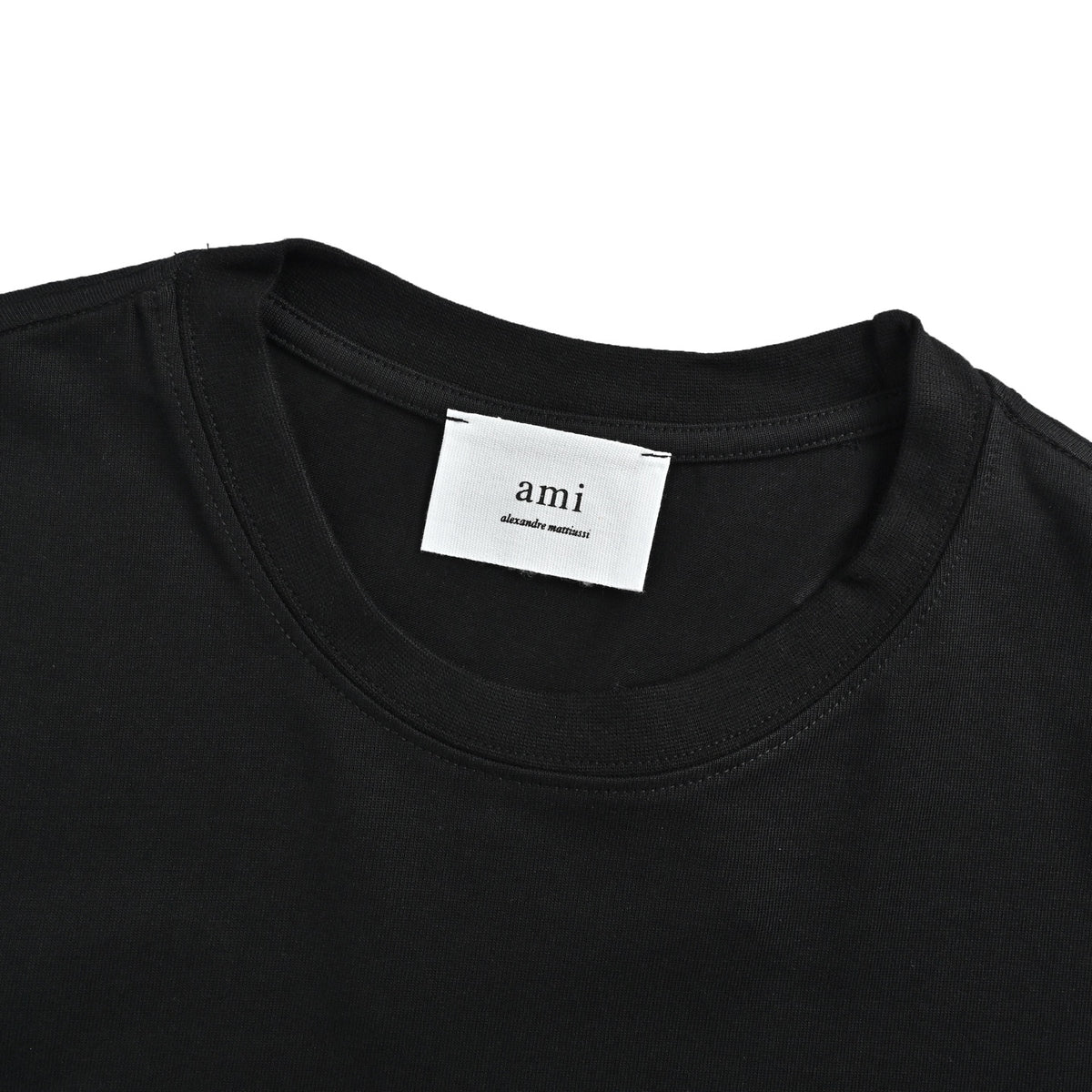 Ami Paris flocked love chapter embroidered short sleeves