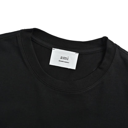 Ami Paris flocked love chapter embroidered short sleeves