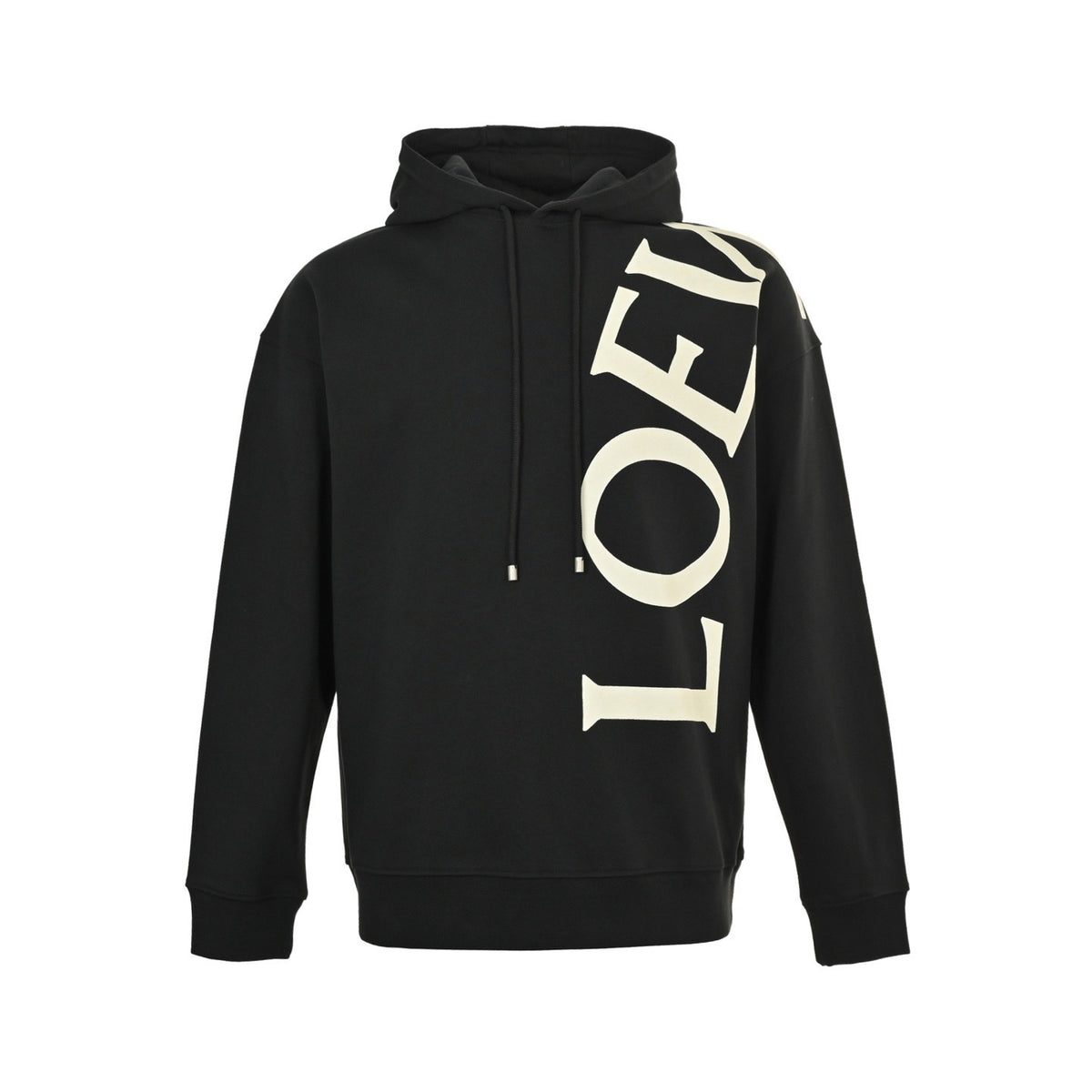 Loewe/Luoyiwei 25Fw large letter logo print hooded sweatshirt