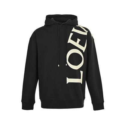 Loewe/Luoyiwei 25Fw large letter logo print hooded sweatshirt