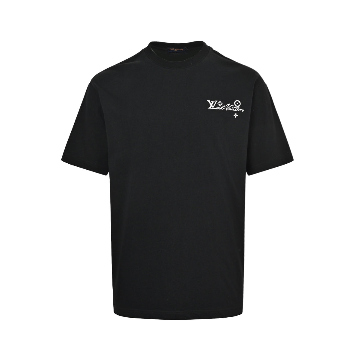 Louis Vuitton rivets, hot-drilled and glued letter short sleeves