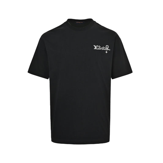 Louis Vuitton rivets, hot-drilled and glued letter short sleeves